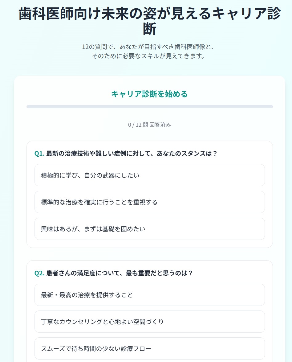 無料自己診断のイメージ