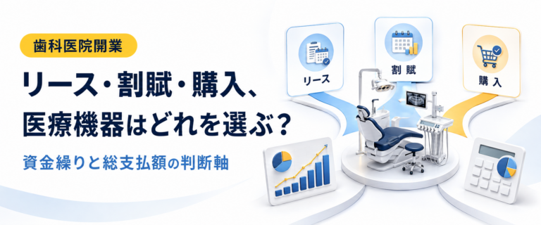 リース・割賦・購入、医療機器はどれを選ぶ？｜資金繰りと総支払額の判断軸